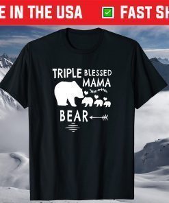 Triple Blessed Mama Bear Shirt