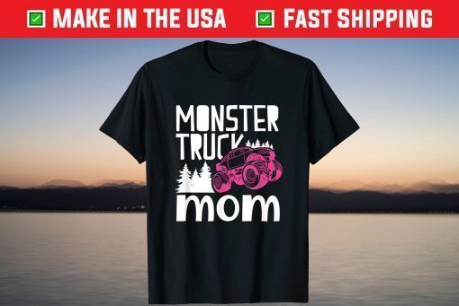 Vintage Monster Truck Mom Truckers Retro Mother T-Shirt