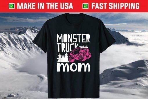 Vintage Monster Truck Mom Truckers Retro Mother T-Shirt