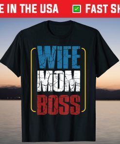 Wife Mom Boss Cute Mom Life Classic T-Shirt