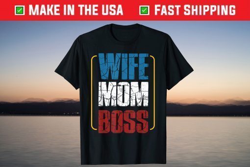 Wife Mom Boss Cute Mom Life Classic T-Shirt