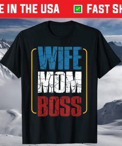 Wife Mom Boss Cute Mom Life Classic T-Shirt