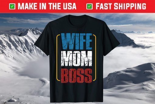 Wife Mom Boss Cute Mom Life Classic T-Shirt