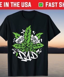 World's Dopest Dad Cannabis Leaf Weed Father Day T-Shirt