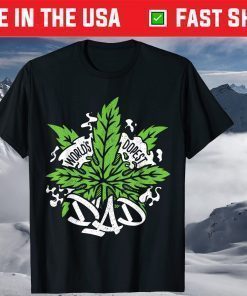 World's Dopest Dad Cannabis Leaf Weed Father Day T-Shirt