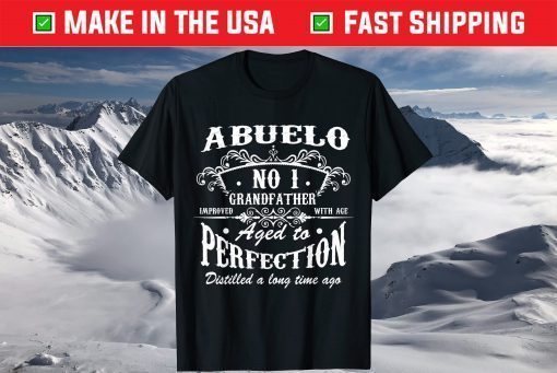 Abuelo No. 1 Grandfather Improved Best Father Day T-Shirt