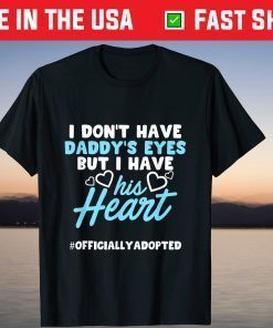 Adoption Announcement Day Family Dad Heart T-Shirt