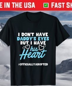 Adoption Announcement Day Family Dad Heart T-Shirt