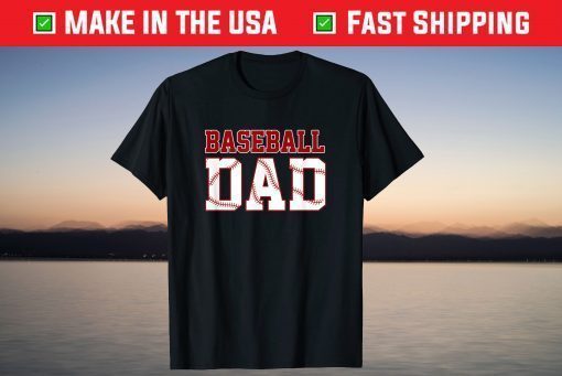 Baseball Dad Fathers Day Daddy Papa Classic T-Shirt