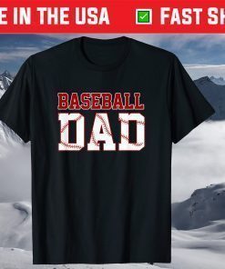 Baseball Dad Fathers Day Daddy Papa Classic T-Shirt