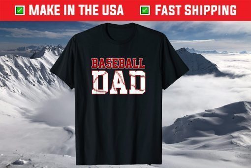 Baseball Dad Fathers Day Daddy Papa Classic T-Shirt