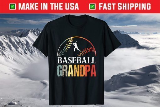 Baseball Grandpa - Vintage Baseball Grandpa Fathers Day Unisex T-Shirt