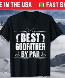 Best Godfather By Par Father's Day Golf Lover Golfer T-Shirt