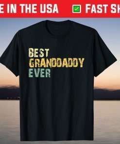 Best Granddaddy Ever Vintage Retro Father's Day T-Shirt