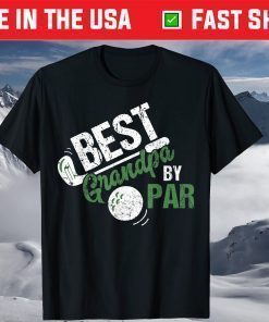 Best Grandpa By Par Golf Sports Father's Day T-Shirt