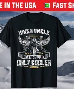 Biker Uncle Motorcycle Father's Day T-Shirt