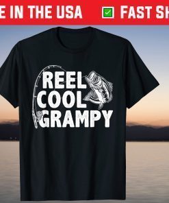 Reel Cool Grampy Loves Fishing Father's Day T-Shirt