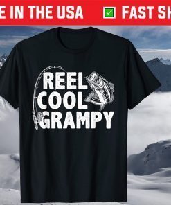 Reel Cool Grampy Loves Fishing Father's Day T-Shirt