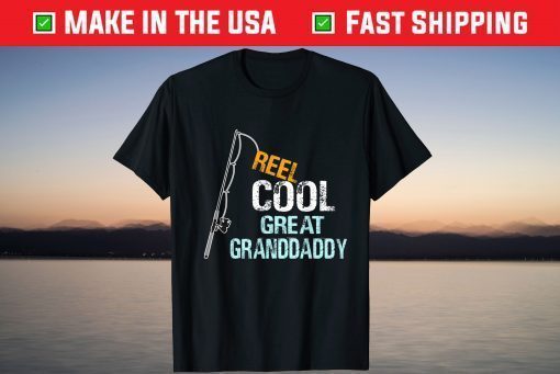 Reel Cool Great Granddaddy Grandchildren Father Day Shirt