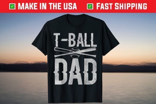 T-Ball Dad TeeBall Fathers Day Baseball Classic T-Shirt