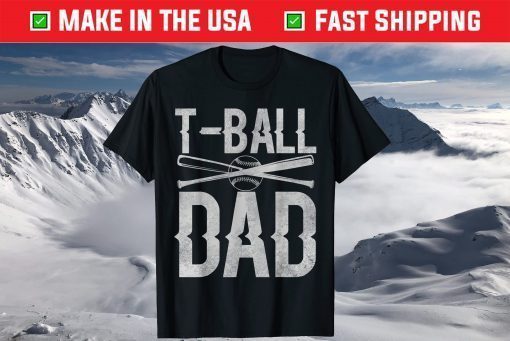 T-Ball Dad TeeBall Fathers Day Baseball Classic T-Shirt