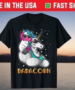 Unicorn Dad and Baby Papa Sunglasses T-Shirt