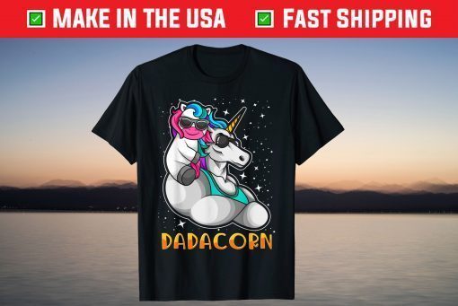 Unicorn Dad and Baby Papa Sunglasses T-Shirt