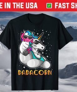 Unicorn Dad and Baby Papa Sunglasses T-Shirt