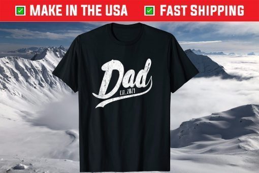 Vintage Father's day Promoted to Dad est 2021 T-Shirt