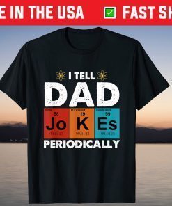 Vintage I Tell Dad Jokes Periodically Classic T-Shirt