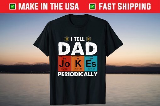 Vintage I Tell Dad Jokes Periodically Classic T-Shirt