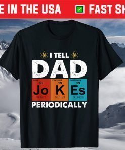 Vintage I Tell Dad Jokes Periodically Classic T-Shirt