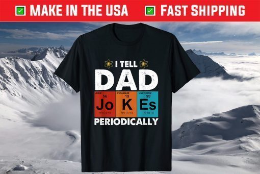 Vintage I Tell Dad Jokes Periodically Classic T-Shirt