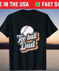 Vintage Teeball Dad Father's Day T-Shirt