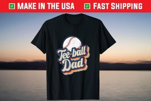 Vintage Teeball Dad Father's Day T-Shirt