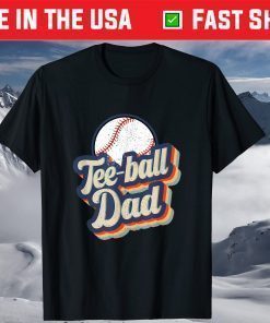 Vintage Teeball Dad Father's Day T-Shirt