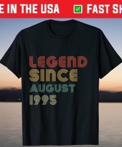 26th Birthday Vintage Legend Since August 1995 T-Shirt