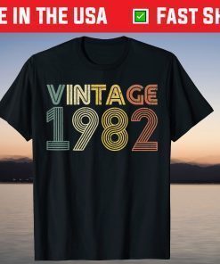 37th Birthday Vintage 1982 Classic T-Shirt