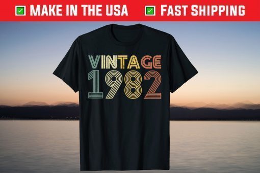 37th Birthday Vintage 1982 Classic T-Shirt