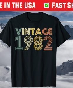 37th Birthday Vintage 1982 Classic T-Shirt