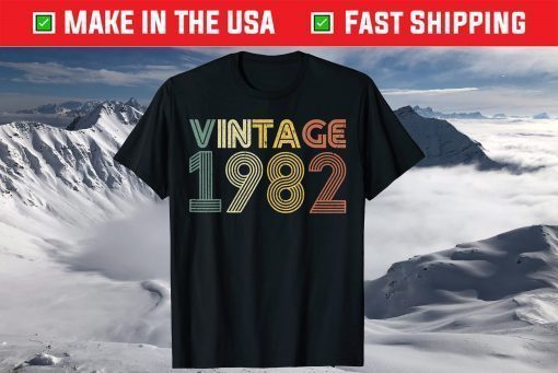 37th Birthday Vintage 1982 Classic T-Shirt