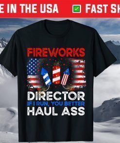 4th of July Men Fireworks Director If I Run You Run Classic T-Shirt