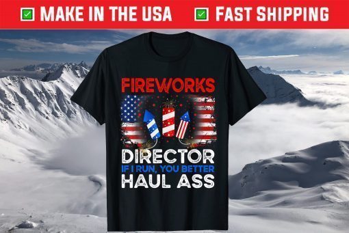 4th of July Men Fireworks Director If I Run You Run Classic T-Shirt