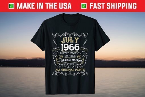 53rd Birthday Born in JULY 1966 53 Years Old T-Shirt