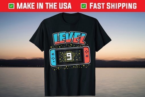 9 Year Old Boy Birthday Video Game T-Shirt