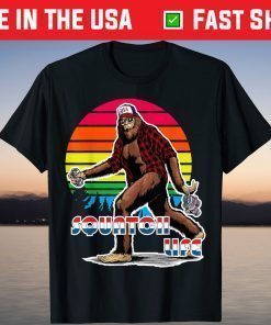 American Bigfoot 4th of July Sasquatch Hipster Patriotic T-Shirt