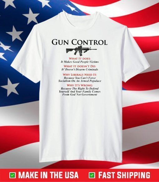 American Gun Flag Gun Control Classic T-Shirt