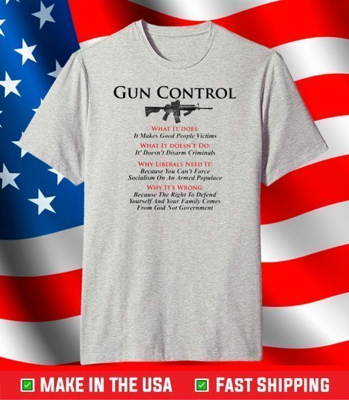 American Gun Flag Gun Control Classic T-Shirt