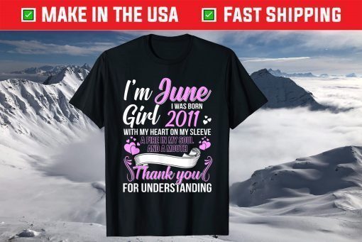 Awesome Since 2011 10th Birthday I'm A June Girl 2011 Classic T-Shirt