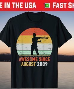 Awesome Since August 2009 10th Birthday T-Shirt